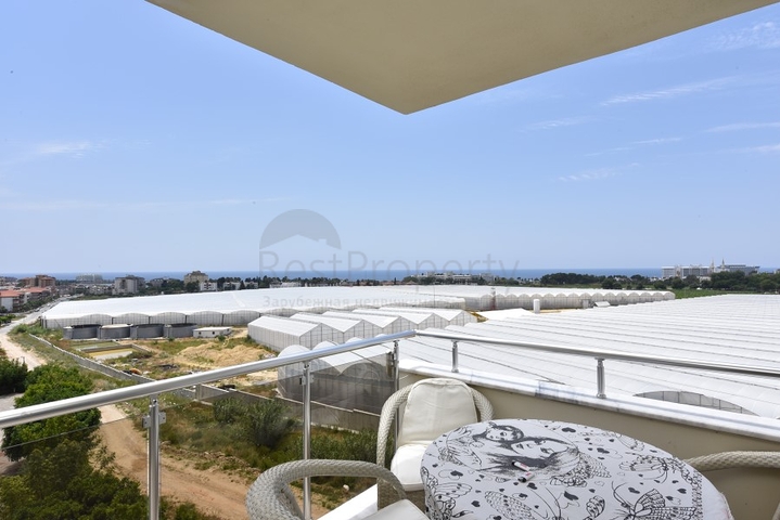 Меблированная квартира в районе Авсаллар с видом на море