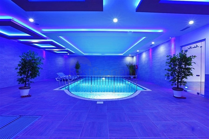 Меблированная квартира в районе Авсаллар с видом на море