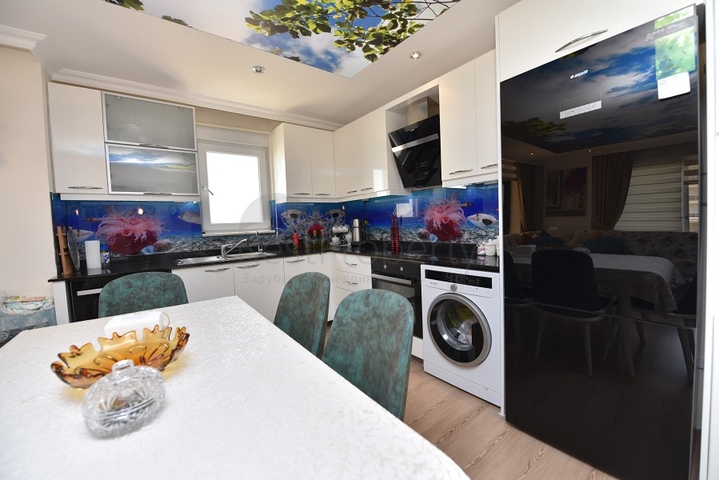 Меблированная квартира в районе Авсаллар с видом на море