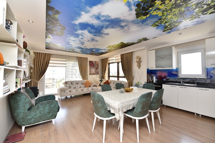 Меблированная квартира в районе Авсаллар с видом на море