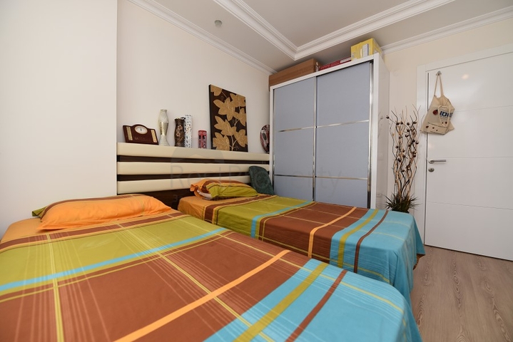 Меблированная квартира в районе Авсаллар с видом на море