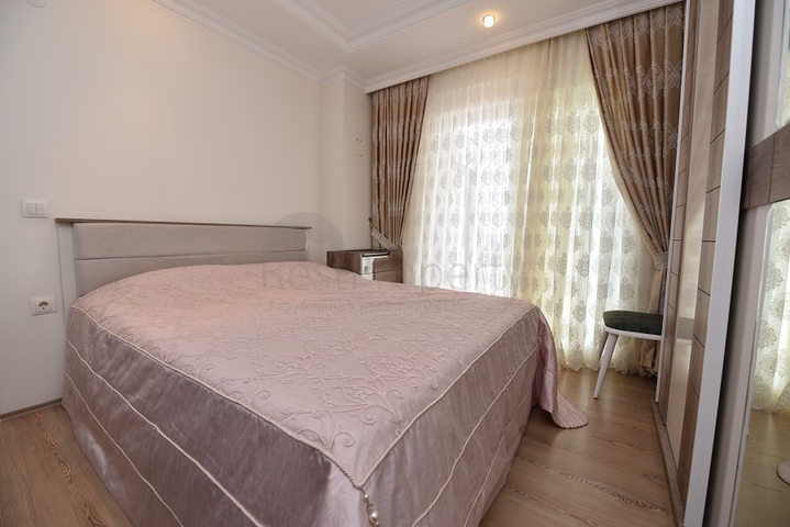 Меблированная квартира в районе Авсаллар с видом на море