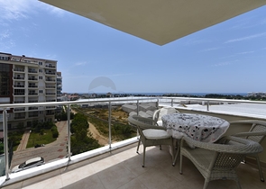 Меблированная квартира в районе Авсаллар с видом на море