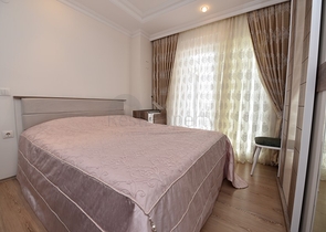 Меблированная квартира в районе Авсаллар с видом на море