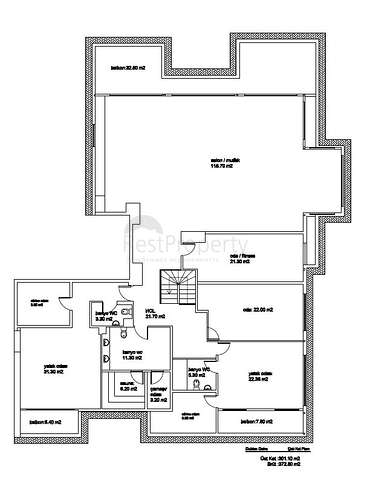 Просторный пентхаус с красивым видом в центре Аланьи