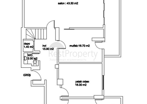Просторный пентхаус с красивым видом в центре Аланьи