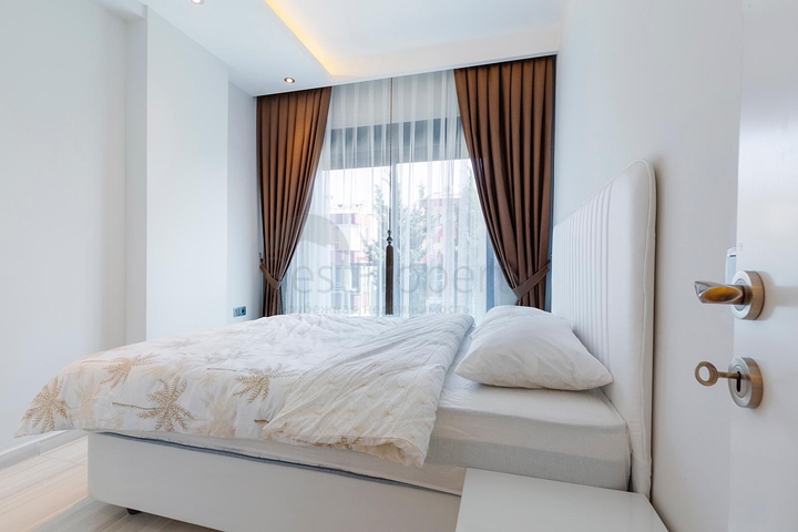 Меблированная двухкомнатная квартира в Авсалларе