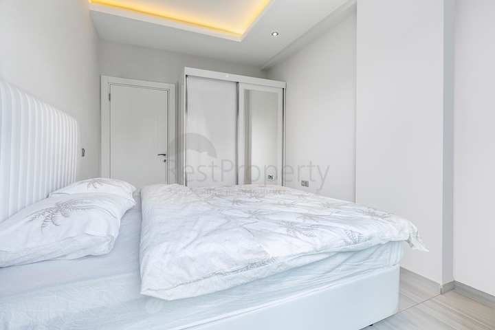 Меблированная двухкомнатная квартира в Авсалларе