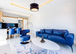 Меблированная двухкомнатная квартира в Авсалларе