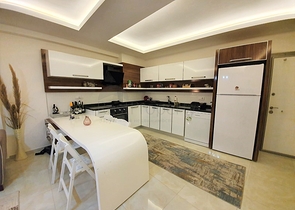 Двухкомнатная меблированная квартира в Махмутларе