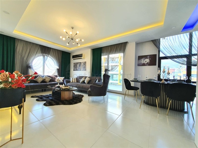 Меблированная трёхкомнатная квартира в районе Махмутлар