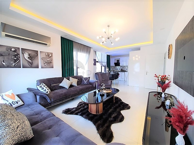 Меблированная трёхкомнатная квартира в районе Махмутлар