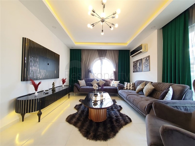 Меблированная трёхкомнатная квартира в районе Махмутлар