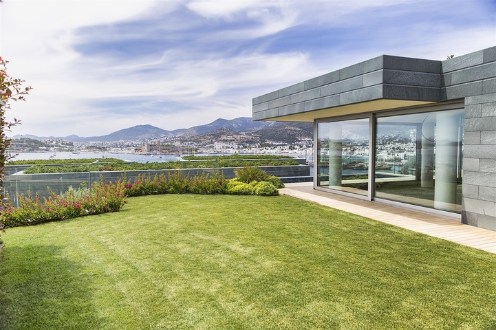 Виллы с видом на главный замок Бодрума и острова Кос и Караада