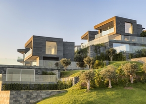 Виллы с видом на главный замок Бодрума и острова Кос и Караада