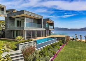 Виллы с видом на главный замок Бодрума и острова Кос и Караада