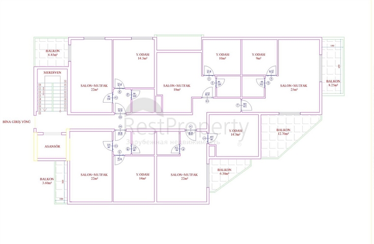 Новый строящийся проект в районе Махмутлар 