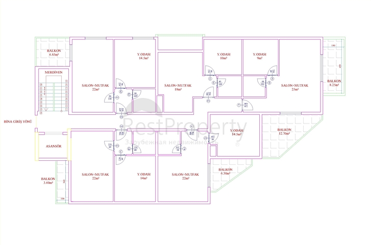 Новый строящийся проект в районе Махмутлар 