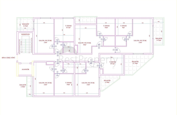 Новый строящийся проект в районе Махмутлар 