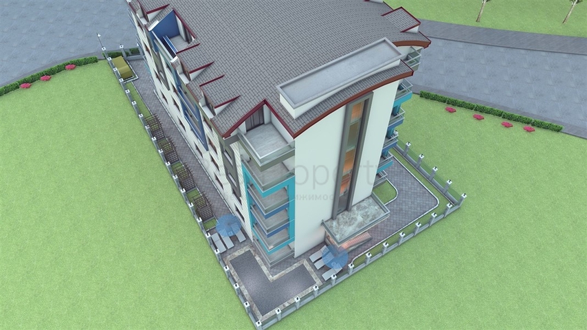 Новый строящийся проект в районе Махмутлар 