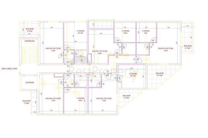 Новый строящийся проект в районе Махмутлар 