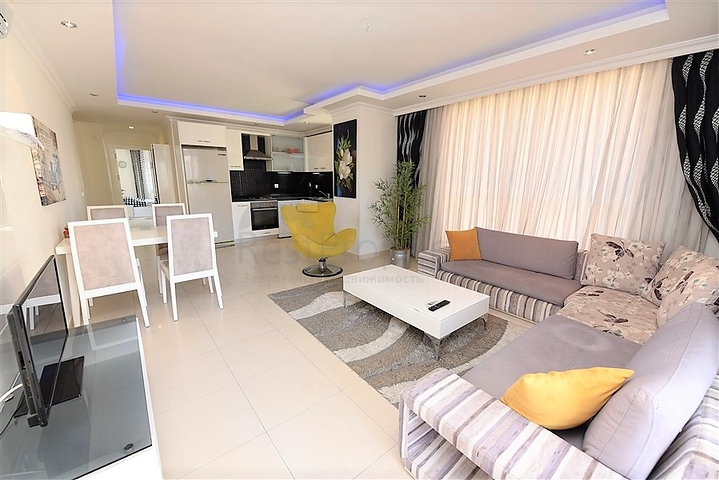 Меблированная квартира с отельной инфраструктурой в Авсалларе 