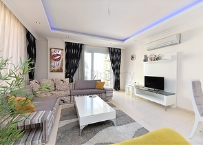 Меблированная квартира с отельной инфраструктурой в Авсалларе 