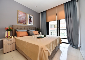 Меблированная квартира 1+1 в районе Оба