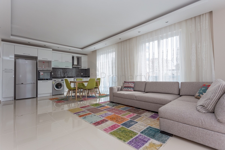 Двухкомнатная меблированная квартира в районе Тосмур