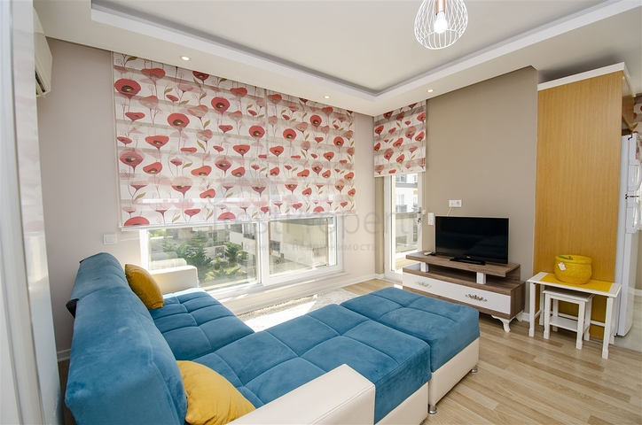 Двухкомнатная квартира с мебелью в Лимане Коньяалты