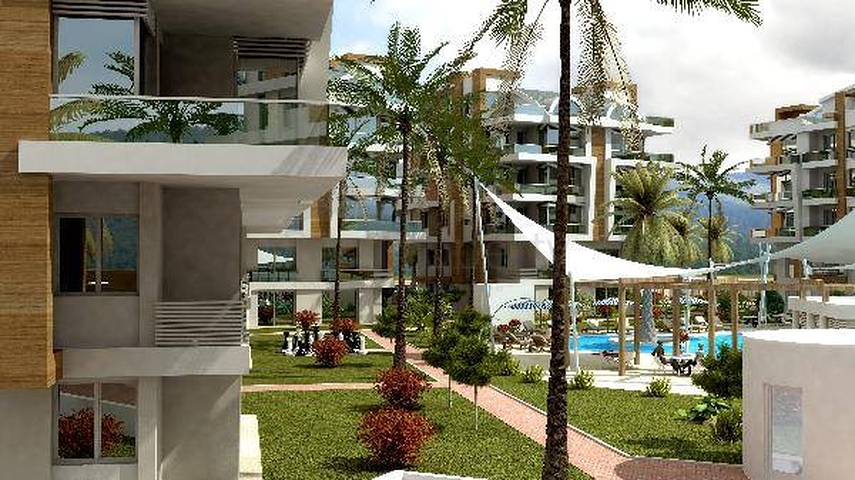 Квартира 1+1 с мебелью в комплексе в Молла Юсуф Коньяалты