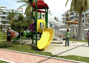 Квартира 1+1 с мебелью в комплексе в Молла Юсуф Коньяалты