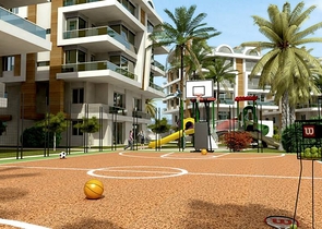 Квартира 1+1 с мебелью в комплексе в Молла Юсуф Коньяалты