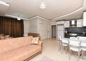 Меблированная квартира планировкой 1+1 в русскоязычном районе Махмутлар