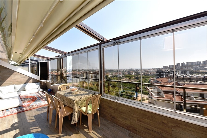 Меблированный пентхаус 4+2 люкс класса в районе Оба