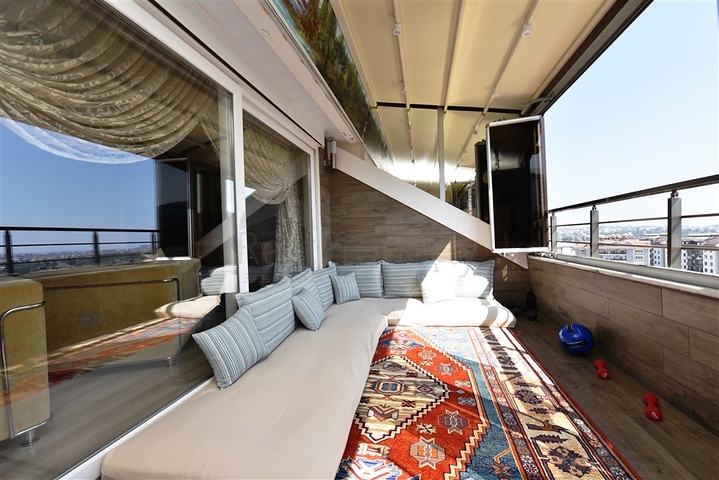 Меблированный пентхаус 4+2 люкс класса в районе Оба