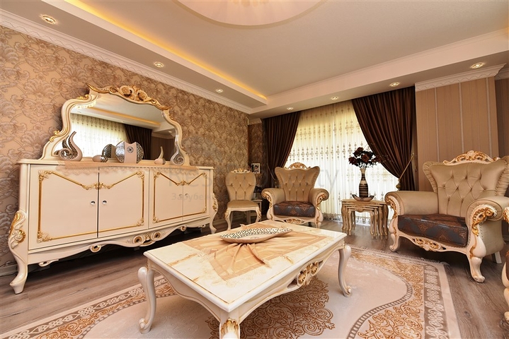 Меблированный пентхаус 4+2 люкс класса в районе Оба