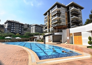 Меблированный пентхаус 4+2 люкс класса в районе Оба