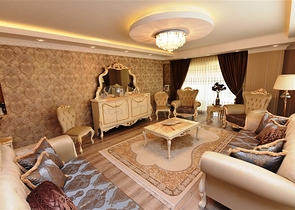 Меблированный пентхаус 4+2 люкс класса в районе Оба