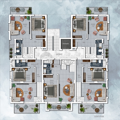 Новый строящийся комплекс в Авсалларе