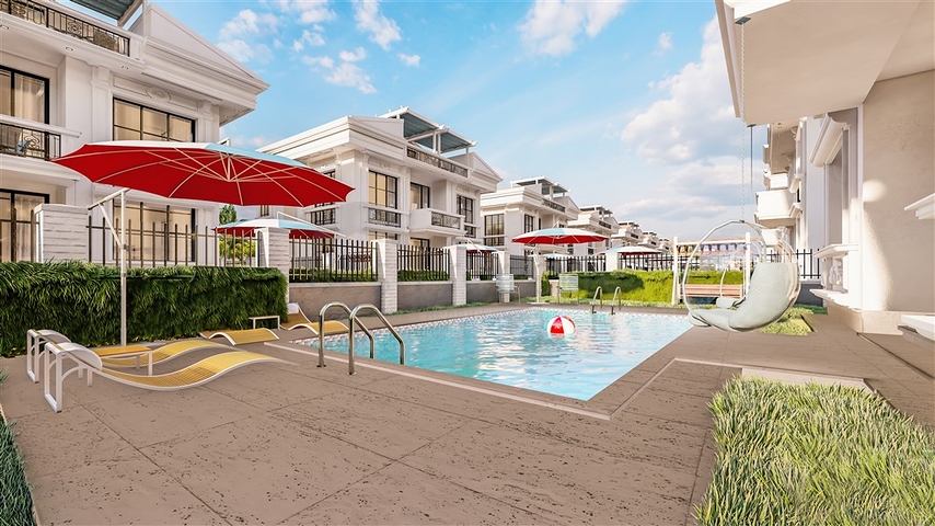 Виллы на завершении строительства в центре Белека