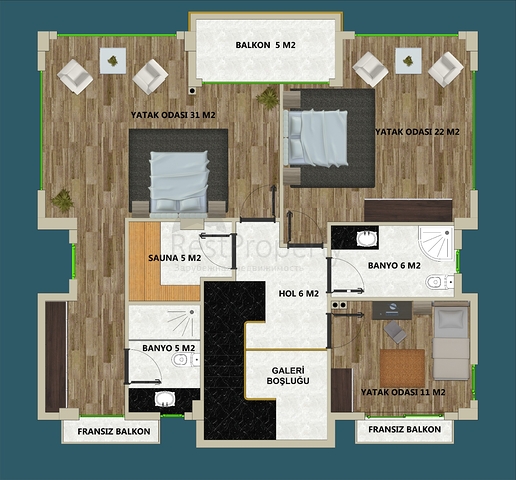 Виллы на завершении строительства в центре Белека