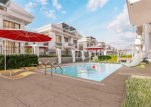 Виллы на завершении строительства в центре Белека