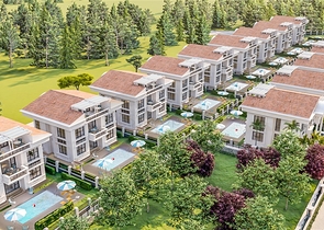 Виллы на завершении строительства в центре Белека