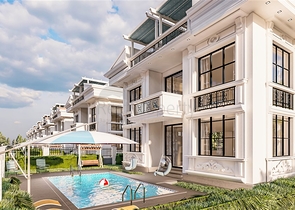 Виллы на завершении строительства в центре Белека