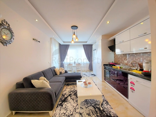 Квартира с двумя спальнями по хорошей цене в Махмутларе