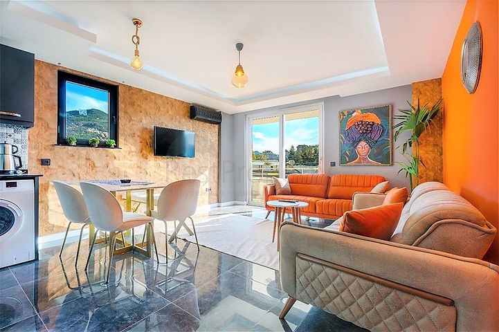 Меблированные апартаменты планировкой 1+1 в центре Алании