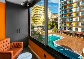 Меблированные апартаменты планировкой 1+1 в центре Алании