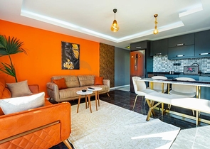 Меблированные апартаменты планировкой 1+1 в центре Алании