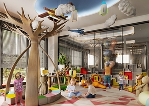 Новый жилой комплекс на стадии строительства в районе Оба